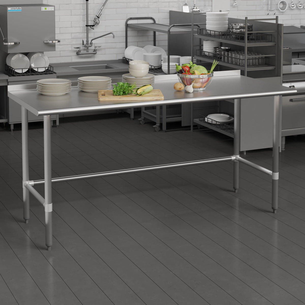 Work Table Pro Kitchen Commercial Prep and Work Table NH-WT-PREPOGB15- – BizChair