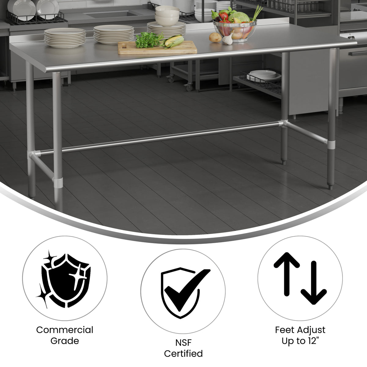 Table Prep. Sign Commercial Prep and Work Table NH-WT-PREPOGB15- – BizChair