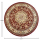 Burgundy,4' Octagon |#| Multipurpose Burgundy Persian Style Olefin Medallion Area Rug - 4x4 Octagon