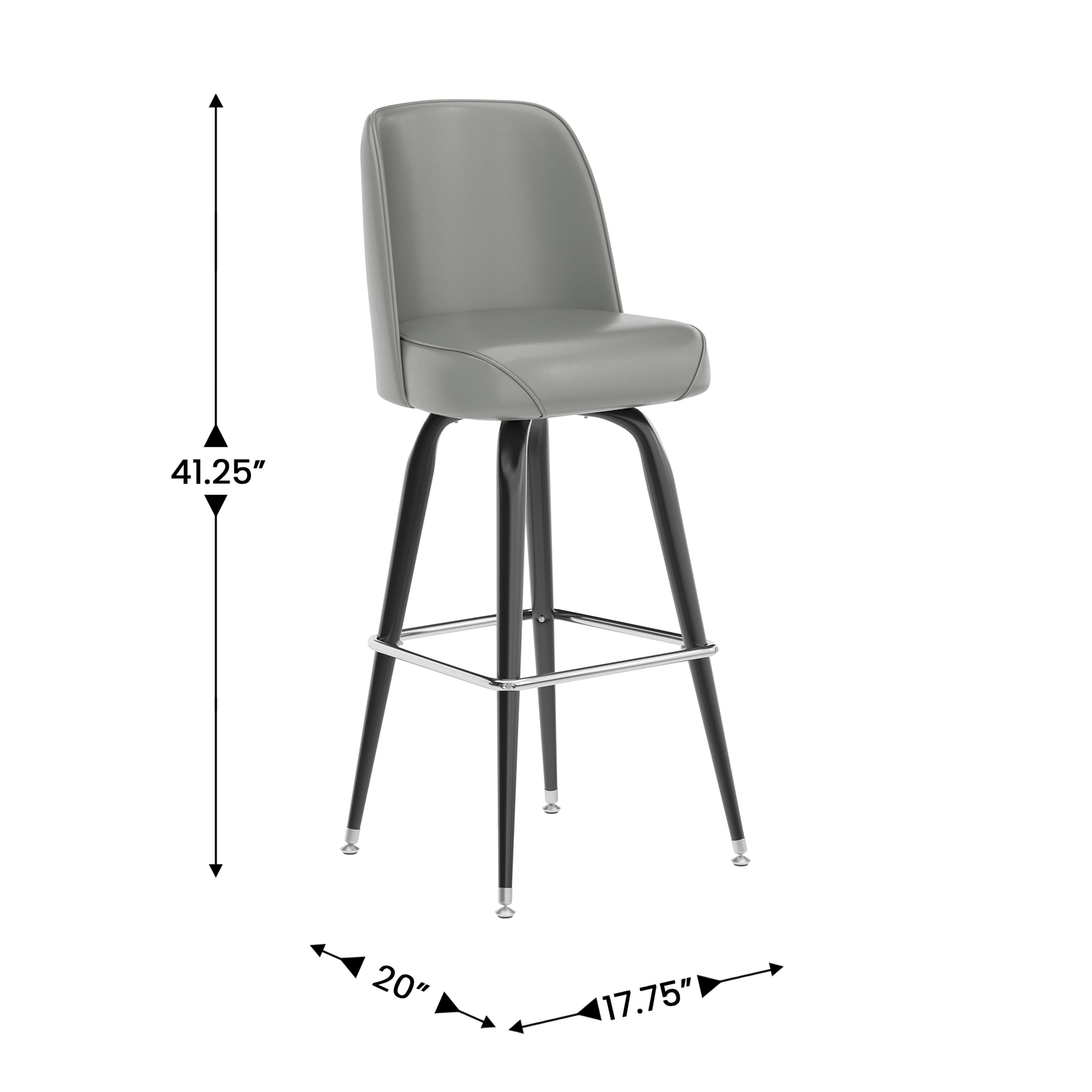 Metal Swivel Bucket Seat Stool BFDH-F-125- – BizChair
