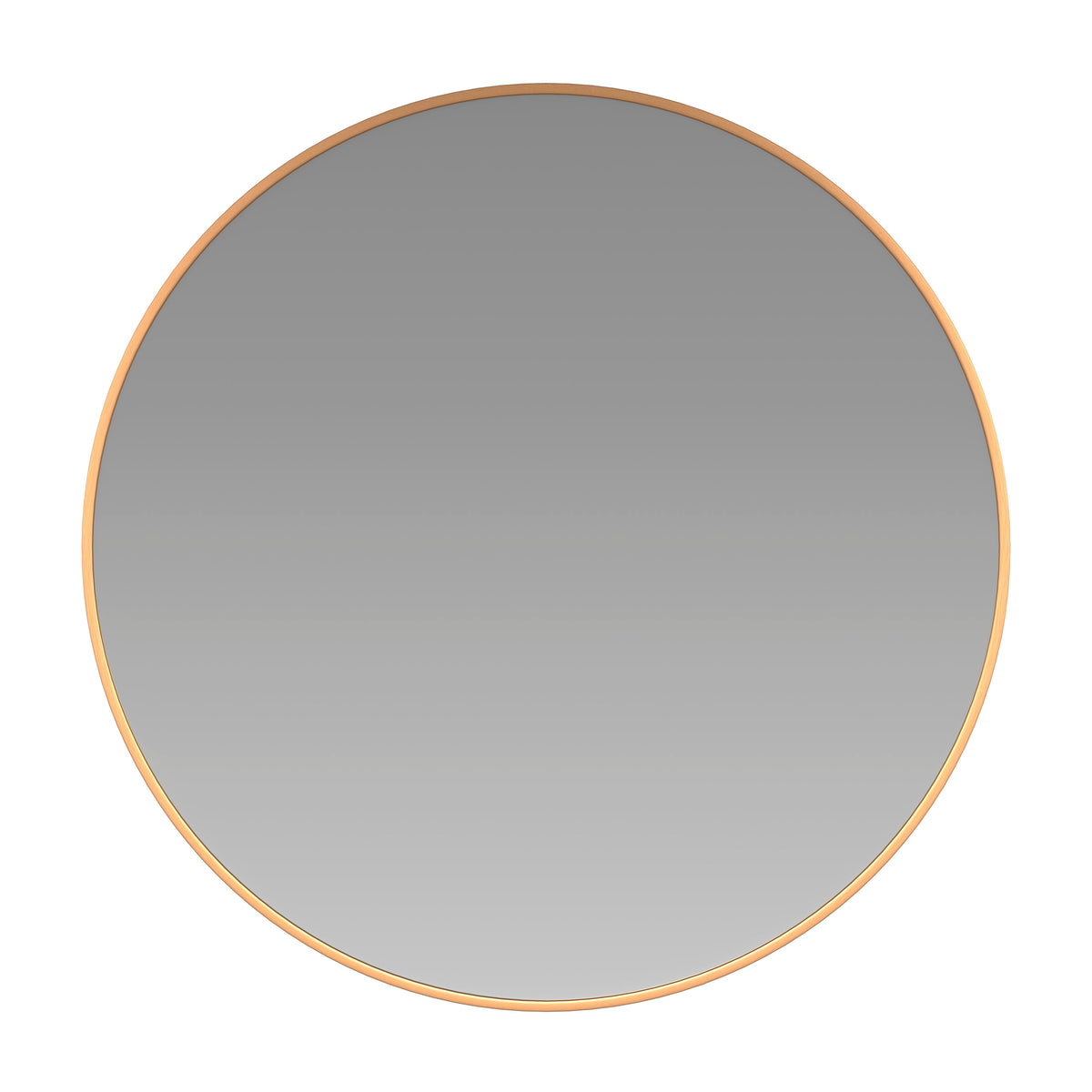 Gold,24" Round |#| Accent Wall Mount Mirror with Gold Aluminum Frame - 24" Round Wall Mirror