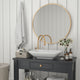 Gold,36" Round |#| Accent Wall Mount Mirror with Gold Aluminum Frame - 36" Round Wall Mirror