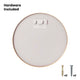 Gold,36" Round |#| Accent Wall Mount Mirror with Gold Aluminum Frame - 36" Round Wall Mirror