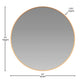 Gold,24" Round |#| Accent Wall Mount Mirror with Gold Aluminum Frame - 24" Round Wall Mirror