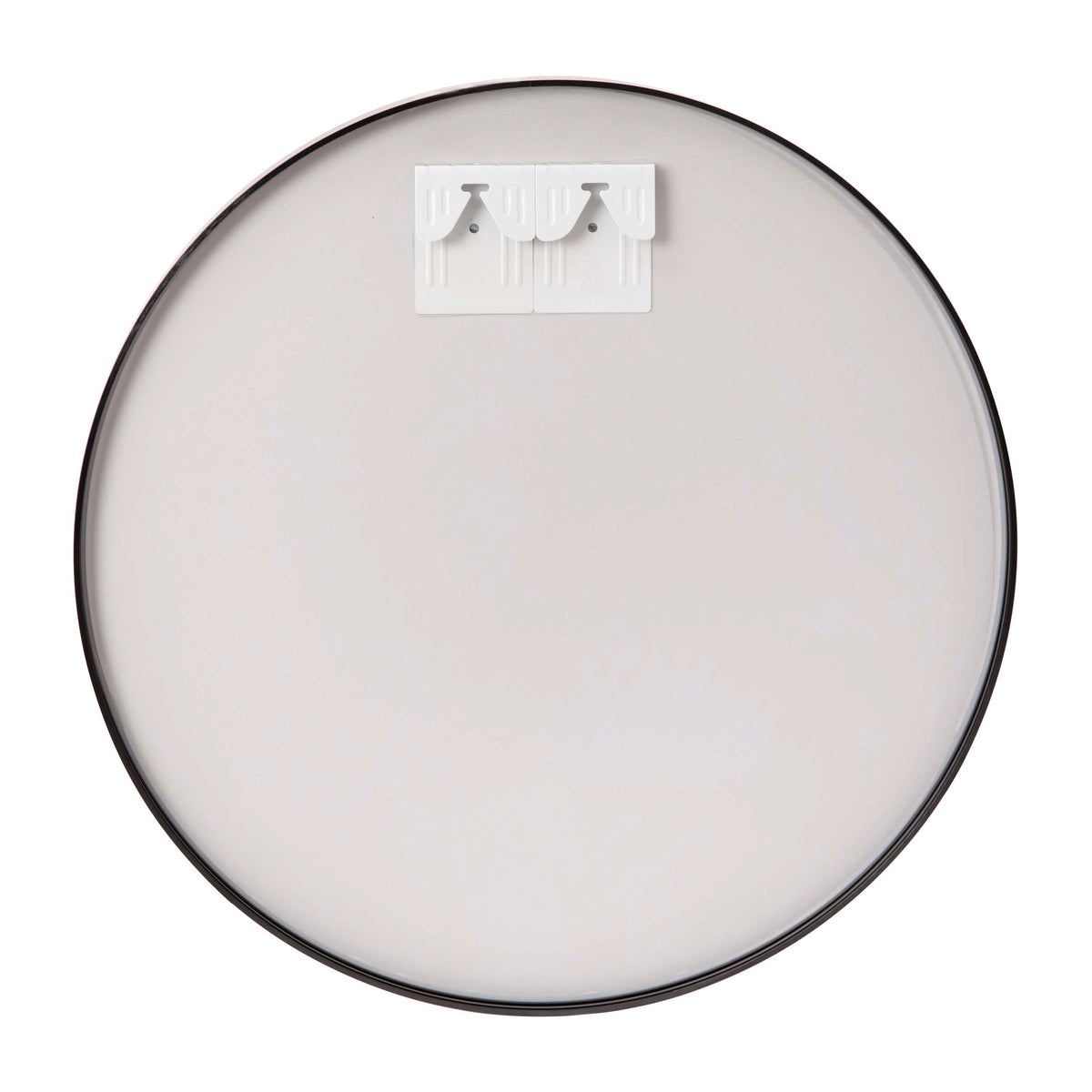 Black,20" Round |#| Accent Wall Mount Mirror with Black Aluminum Frame - 20" Round Wall Mirror