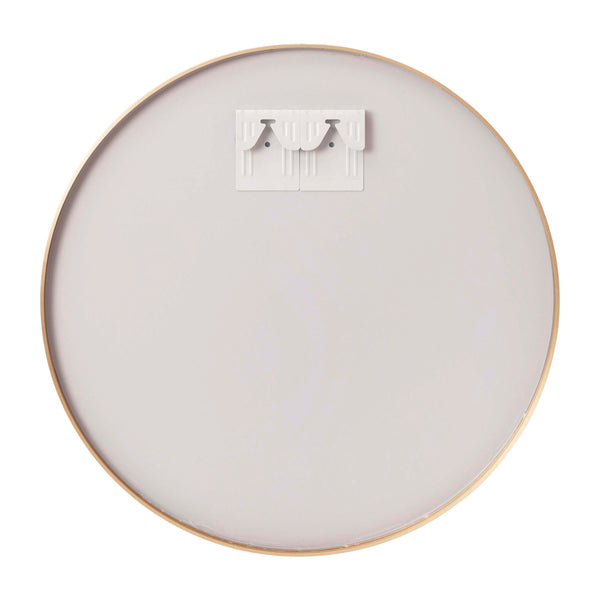 Gold,24" Round |#| Accent Wall Mount Mirror with Gold Aluminum Frame - 24" Round Wall Mirror