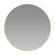 Gold,30" Round |#| Accent Wall Mount Mirror with Gold Aluminum Frame - 30" Round Wall Mirror
