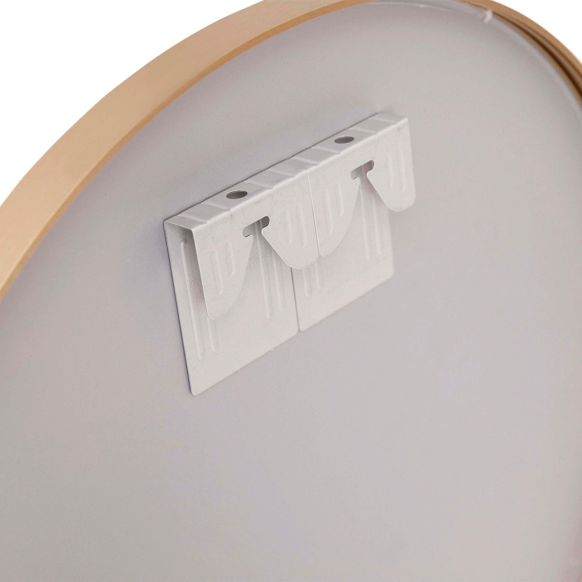 Gold,30" Round |#| Accent Wall Mount Mirror with Gold Aluminum Frame - 30" Round Wall Mirror