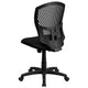 Mid-Back Designer Back Swivel Adjustable Height Task Office Chair w/ Fabric Seat