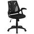 Mid-Back Designer Mesh Swivel Task Office Chair with Open Arms