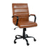 Mid-Back Executive Swivel Office Chair with Metal Frame and Arms