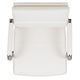 White |#| Mid-Back White LeatherSoft Contemporary Panel Executive Swivel Office Chair