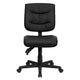 Mid-Back Black LeatherSoft Multifunction Swivel Ergonomic Task Office Chair