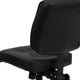 Mid-Back Black LeatherSoft Multifunction Swivel Ergonomic Task Office Chair