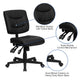 Mid-Back Black LeatherSoft Multifunction Swivel Ergonomic Task Office Chair