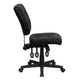 Mid-Back Black LeatherSoft Multifunction Swivel Ergonomic Task Office Chair