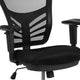 Black Mesh/Black Frame |#| Mid-Back Black Mesh Ergonomic Drafting Chair/Black Frame - Adjustable Foot Ring
