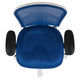 Blue Mesh/White Frame |#| Mid-Back Blue Mesh/White FrameMultifunction Ergonomic Office Chair with Arms