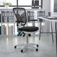 Black Mesh/White Frame |#| Mid-Back Black Mesh/White FrameMultifunction Ergonomic Office Chair with Arms