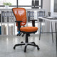 Orange/Black Frame |#| Mid-Back Orange Mesh Multifunction Ergonomic Office Chair with Adjustable Arms