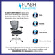 Dark Gray Mesh/White Frame |#| Mid-Back Dark Gray Mesh/White FrameMultifunction Ergonomic Office Chair w/ Arms