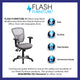 Gray/Black Frame |#| Mid-Back Gray Mesh Multifunction Ergonomic Office Chair with Adjustable Arms