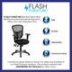 Black/Black Frame |#| Mid-Back Black Mesh Multifunction Ergonomic Office Chair with Adjustable Arms