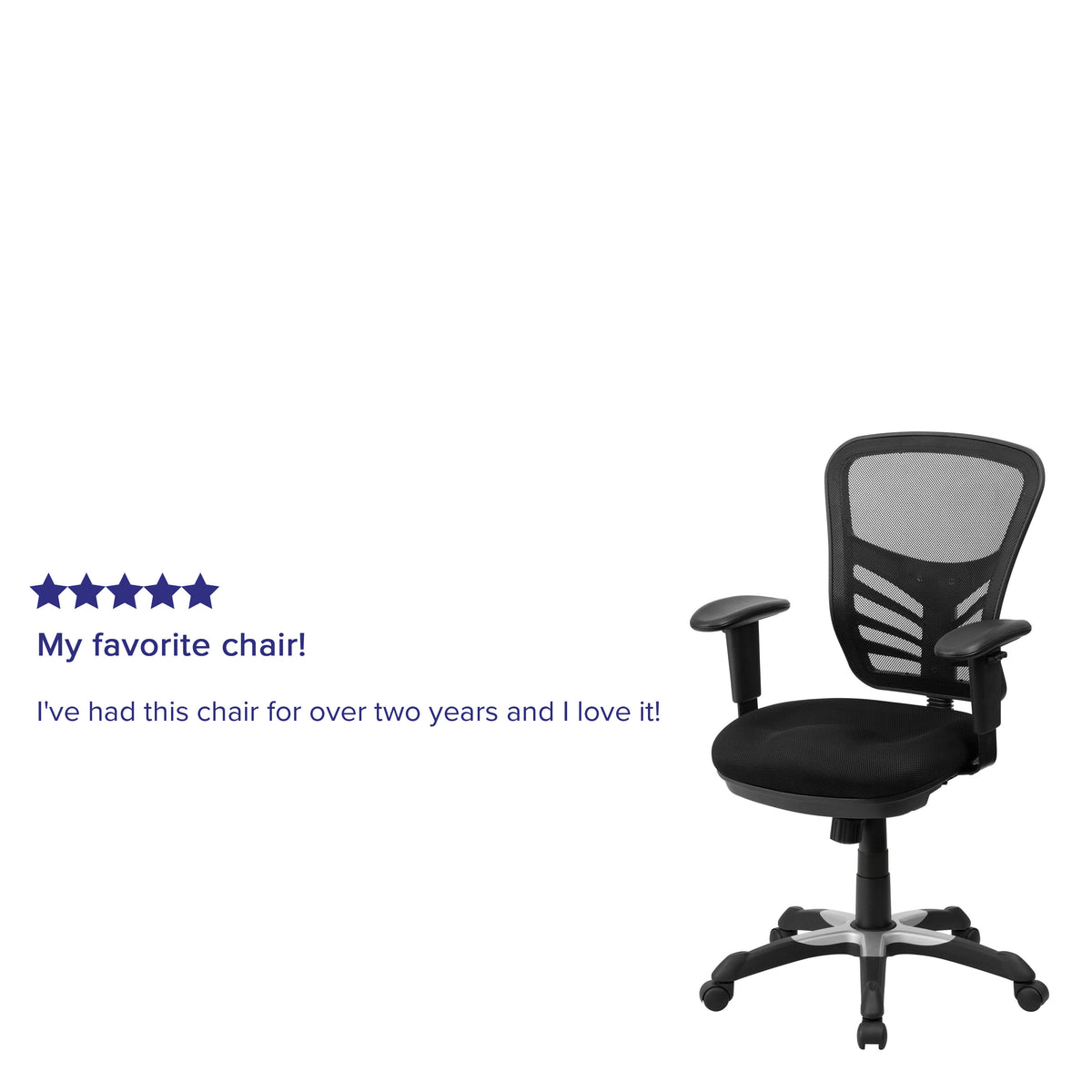 Black/Black Frame |#| Mid-Back Black Mesh Multifunction Ergonomic Office Chair with Adjustable Arms