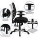 Black/Black Frame |#| Mid-Back Black Mesh Multifunction Ergonomic Office Chair with Adjustable Arms