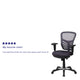 Dark Gray/Black Frame |#| Mid-Back Dk Gray Mesh Multifunction Ergonomic Office Chair with Adjustable Arms