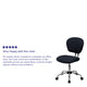 Gray |#| Mid-Back Gray Mesh Padded Swivel Task Office Chair with Chrome Base
