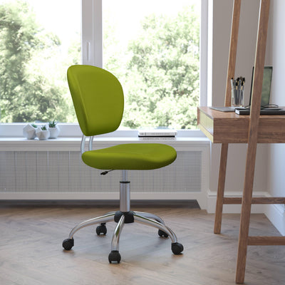 Mid-Back Mesh Padded Swivel Task Office Chair with Chrome Base - View 2