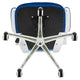 Blue Mesh/White Frame |#| Mid-Back Blue Mesh Ergonomic Task Office Chair, White Frame - Flip-Up Arms