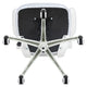 White Mesh/White Frame |#| Mid-Back White Mesh Ergonomic Task Office Chair, White Frame - Flip-Up Arms