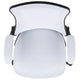 White Mesh/Black Frame |#| Mid-Back White Mesh Swivel Ergonomic Task Office Desk Chair with Flip-Up Arms