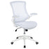 Mid-Back Mesh Swivel Ergonomic Task Office Chair with Flip-Up Arms