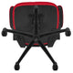 Red Mesh/Black Frame |#| Mid-Back Red Mesh Swivel Ergonomic Task Office Desk Chair with Flip-Up Arms