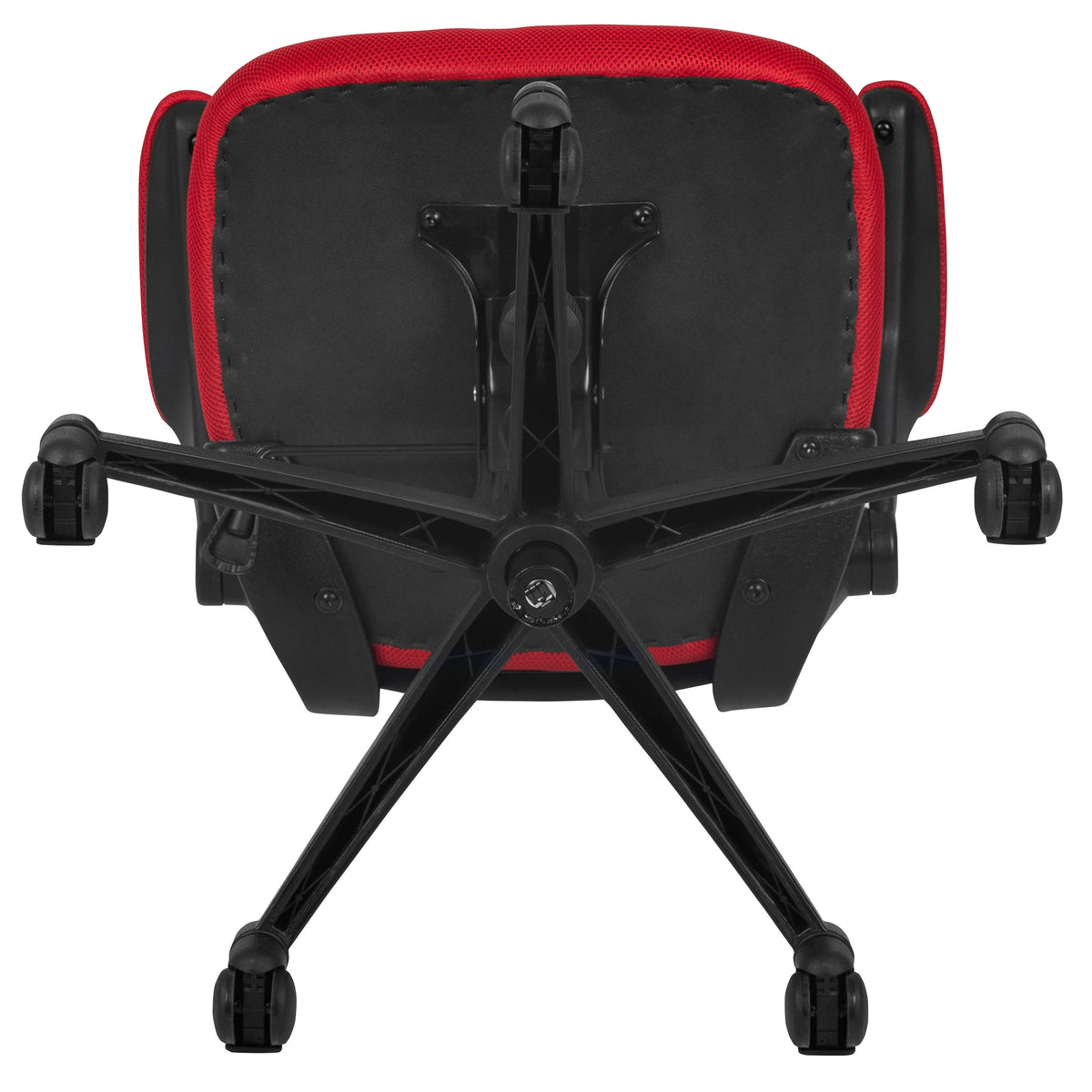 Red Mesh/Black Frame |#| Mid-Back Red Mesh Swivel Ergonomic Task Office Desk Chair with Flip-Up Arms