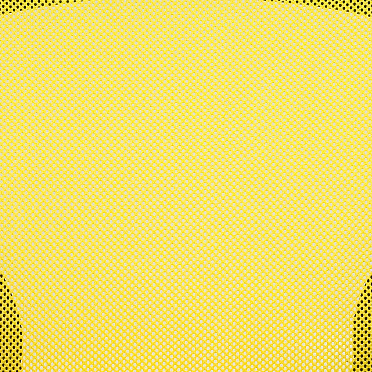 Yellow |#| Mid-Back Yellow Mesh Swivel Task Office Chair with Chrome Base and Arms