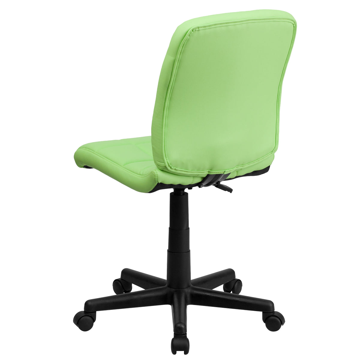 Green |#| Mid-Back Green Quilted Vinyl Swivel Task Office Chair - Home Office Chair