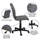 Gray |#| Mid-Back Gray Quilted Vinyl Swivel Task Office Chair - Home Office Chair