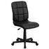 Mid-Back Quilted Vinyl Swivel Task Office Chair