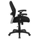 Black Mesh |#| Mid-Back Black Super Mesh Executive Office Chair with Adjustable Lumbar & Arms