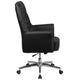 Black |#| Mid-Back Traditional Tufted Black LeatherSoft Executive Swivel Office Chair