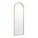 Gold,22inchW x 65inchL |#| Full Floor Length Arched Mirror with Slim Gold Metal Frame- 22inch x 65inch