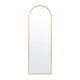 Gold,22inchW x 65inchL |#| Full Floor Length Arched Mirror with Slim Gold Metal Frame- 22inch x 65inch