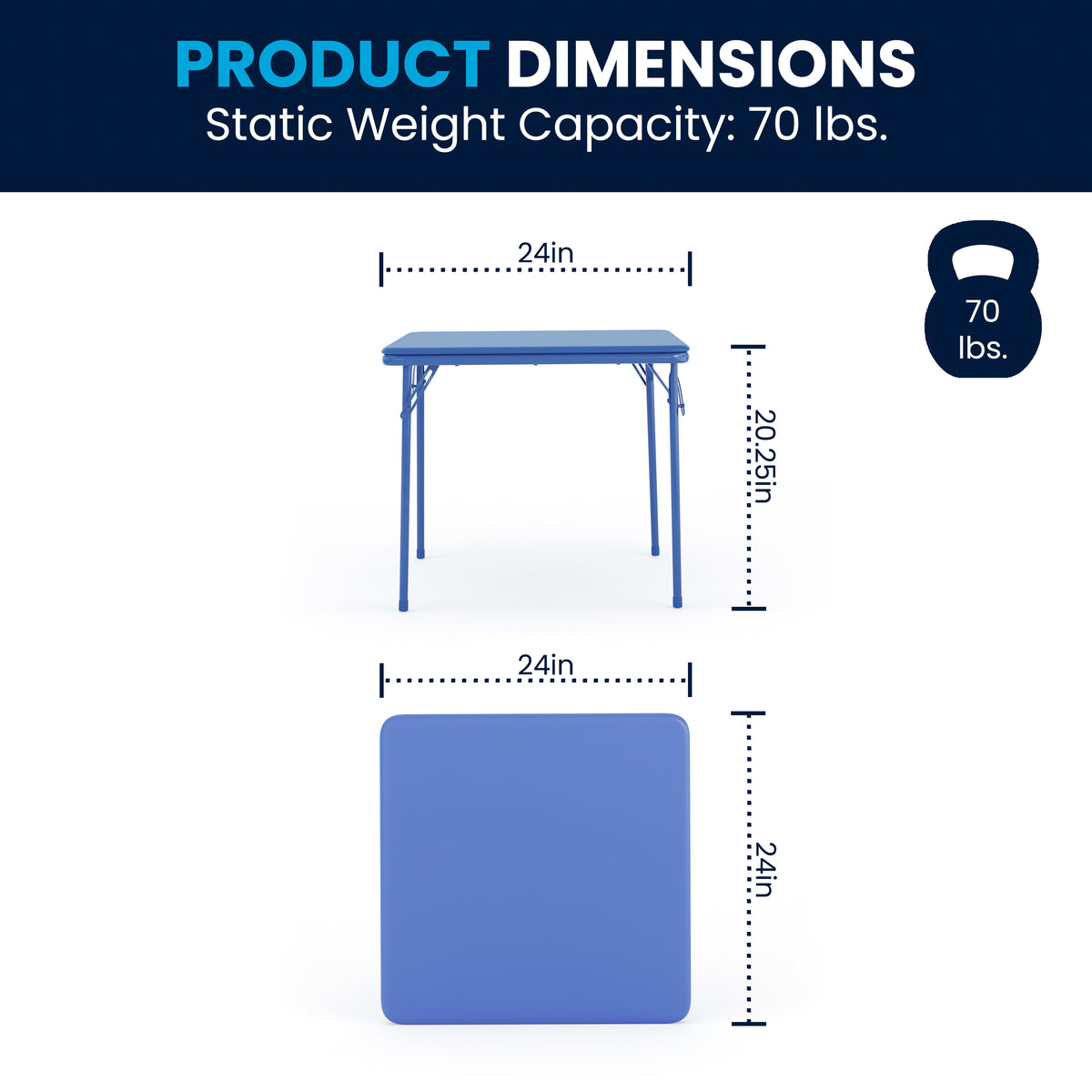 Multi-Color |#| Kids Colorful 5 Piece Padded Folding Table and Chair Set - Kids Game Table