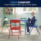 Multi-Color |#| Kids Colorful 5 Piece Padded Folding Table and Chair Set - Kids Game Table