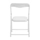 White |#| Kids White 5 Piece Folding Activity Table and Chair Set for Home & Daycare