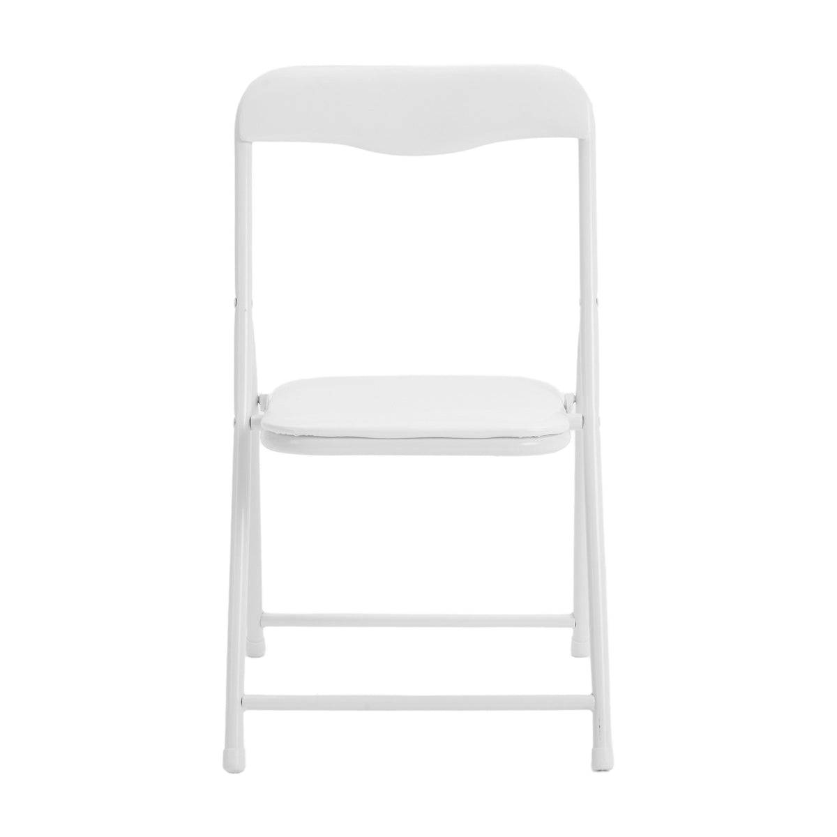 White |#| Kids White 5 Piece Folding Activity Table and Chair Set for Home & Daycare